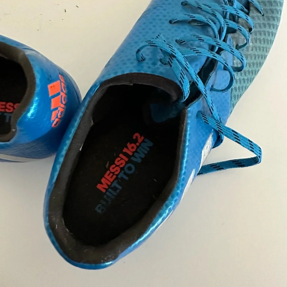 adidas‎ Messi 16.2 FG/AG Shock Blue/Matte Silver/Core Black Size 11.5